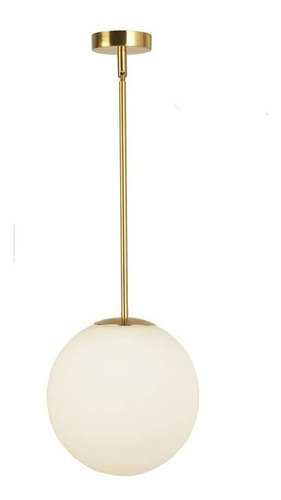 Efinehome - Colgante De Globo De Cristal Blanco Mate Con Aca