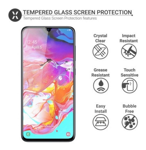 Film Glass Vidrio Templado Samsung A10 A20 A30 A50 A70 A80
