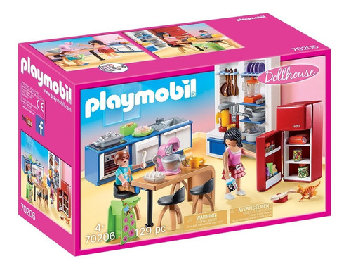 Playmobil Linea Dollhouse - Cocina Completa C/ Acc - 70206