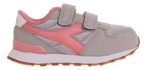 Zapatillas Diadora Camaro Baby Gris/rosa Abc Dep