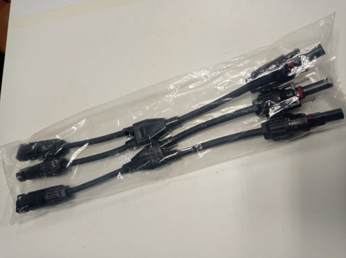 Imagen 3 de 8 de Pack X 2 Cable Mc4 3mm Grosor Para Paneles Solares.importado