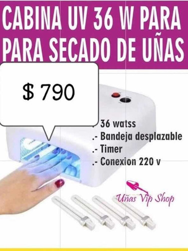 Cabina Uv Para Uñas Manos Y Pies 36 W Manicura Pedicura Gel