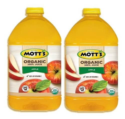 2 Jugo De Manzana Mott´s 3.78l Orgánico - mL a