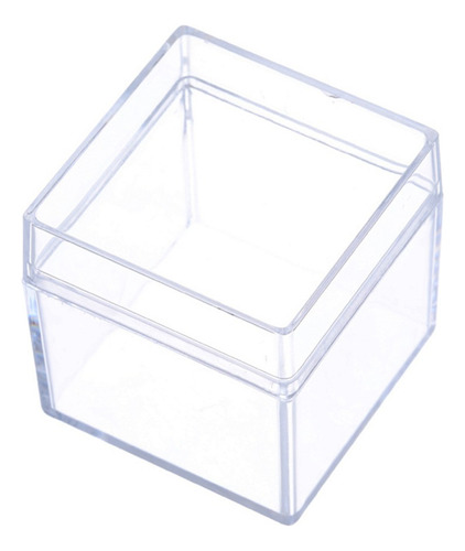 12pcs Claro Acrílico Quadrado Cubo Doces Caixa Tratar Caixas
