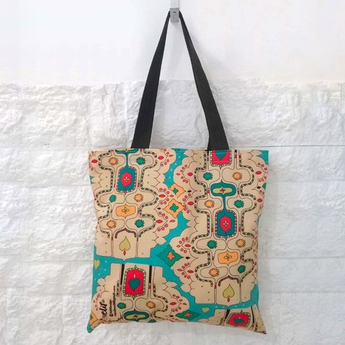 Indina Bolso Velif Tela Estampada Diseño Exclusivo