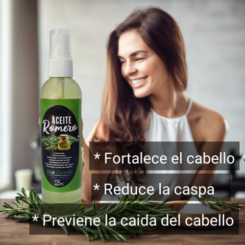 Aceite Romero Bio-farmily Mejora Cabello Y Piel 125 Ml