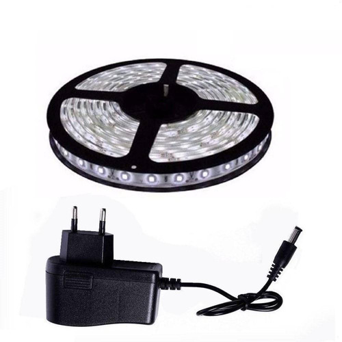 Fita Led Branco Quente 12v 2m Ip65 + Fonte