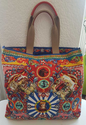 Bolsa Dolce Gabbana. Original Seminueva Shopping Bag Tela 
