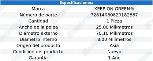 Polea Banda 70.10 Mm Inferior R350 V6 3.5l 09-11