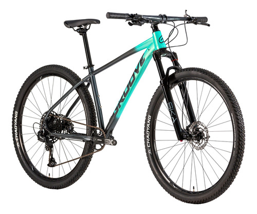 Bicicleta Mountain Bike Aro 29 Groove Ska 70 12 Velocidades Cor Verde+claro+grafite