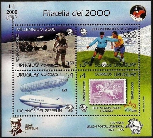 Unión Postal Universal - Eventos - Uruguay - Block Mint