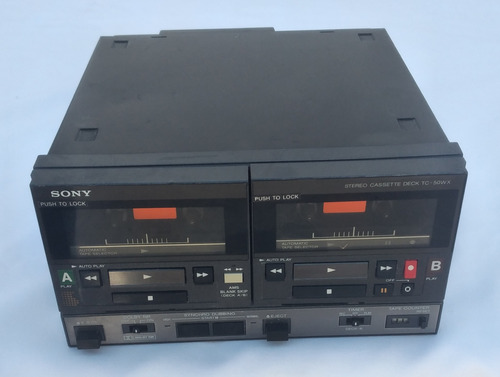 Sony, Double Deck Tc 50wx Reproductor De Cassettes Sin Cable