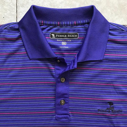 Playera De Golf Pebble Beach, Talla M Mediana Dri-fit Morada