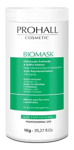 Máscara Biomask Prohall 1000g Hidratação Profunda