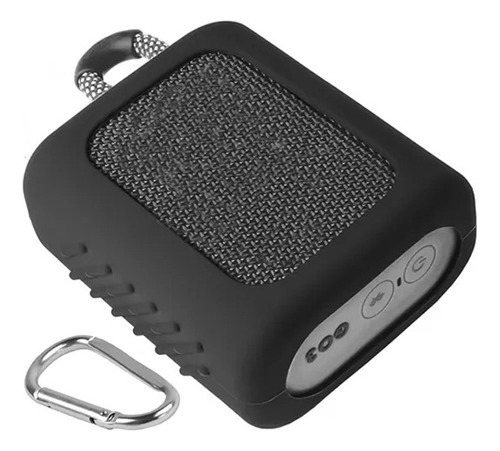 Estuche Para Go3 Bocina Bluetooth Portátil Mas Gancho Negro