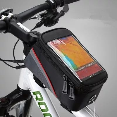 Imagen 4 de 9 de Bolso Maleta Alforja Porta Celular Para Bicicleta