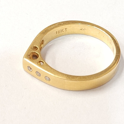 Anillo Oro 18kts Calado Con Cubics 4,2grs N°13 Brumat