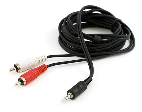 Cable De Audio Plus 3.5mm A 2 Rca 1,5 Metros.