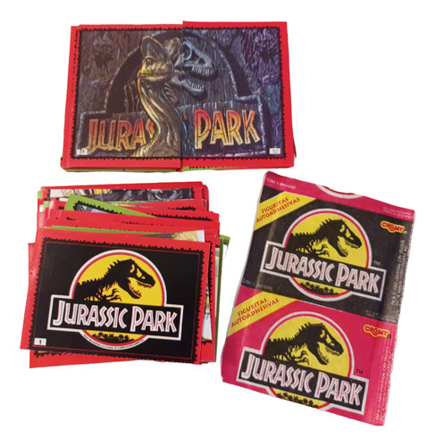 Jurassic Park 1993 Cromy // Lote 100 Figuritas Diferentes