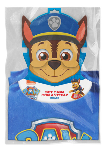 Set Capa Chase Con Antifaz Paw Patrol