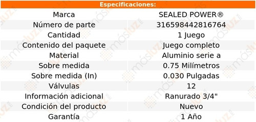 Cojinetes Bancada 0.030 Cherokee V6 2.8l 84/86 S P