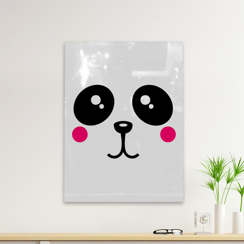 Cuadro Deco Oso Panda Kawaii (d0053 Boleto.store)