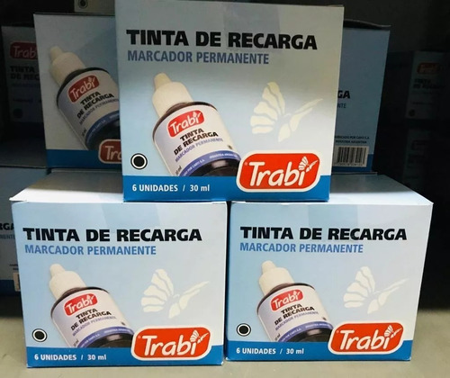 Tinta De Recarga Para Marcadores Permanentes 30 Ml Trabi