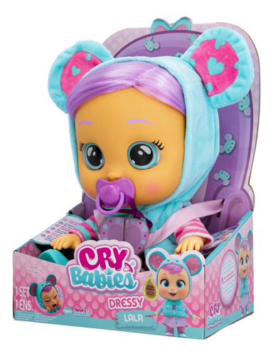 Cry Babies Dressy Lala - Muñeca De Bebé De 12 Pulgadas