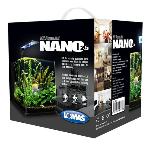 Imagen 1 de 1 de Acuario Nano Cubo 18 Litros Pecera Acuario