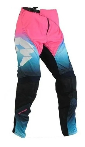 Pantalón Niño Motocross Rpm Cross Neon Kids Rosa