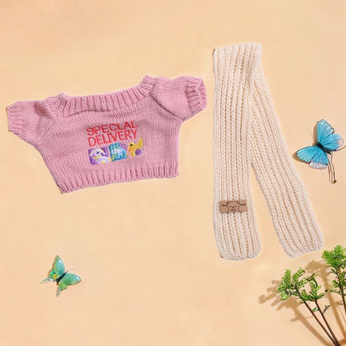 Trajes De Muñecas En Miniatura, Ropa Bufanda De Suéter