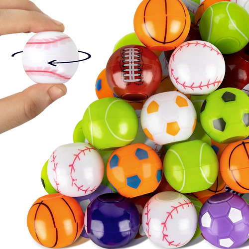 36pcs Mini Fidget Spinner Balls, Coloridas Pelotas Deportiva