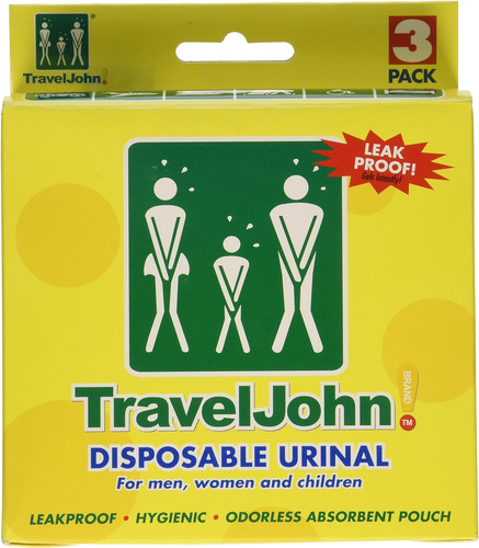 Orinales Desechables Traveljohn Hombres, Mujeres Y Niñ...