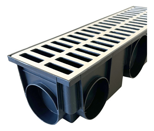 Coletor Ralo Linear Continuo Modular 15x50 Grelha Alumínio