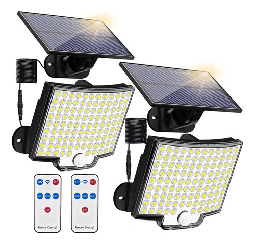 Paquete De 2 Reflectores Solares Con Sensor De Movimiento Y