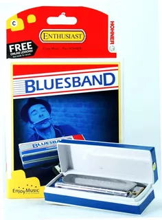 Armonica Plateada Hohner Blues Band Tono C Do Cv