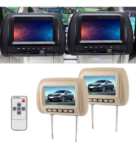 Monitor De Reposacabezas, Reproductor De Vídeo Lcd Universal