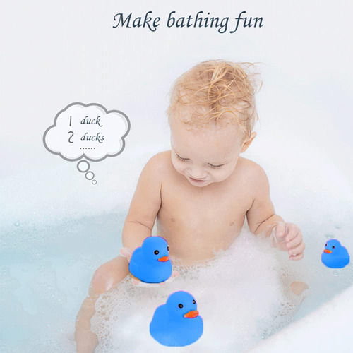 Juguetes De Pato De Baño 16 Pcs Mini Patos De Goma Azul Chil