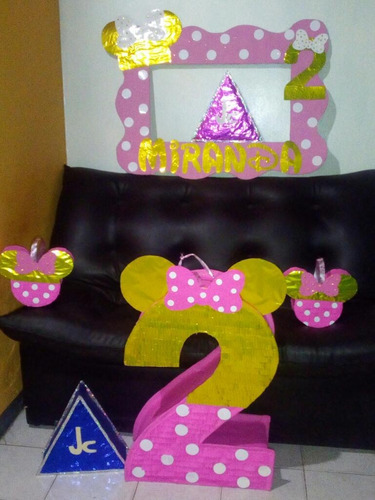 Piñata Minnie Dorado Minipiñata