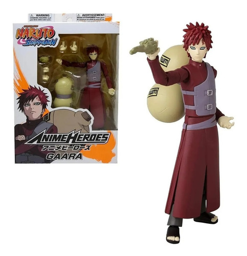 Naruto Shippuden Gaara Anime Heroes Bandai Orig Replay