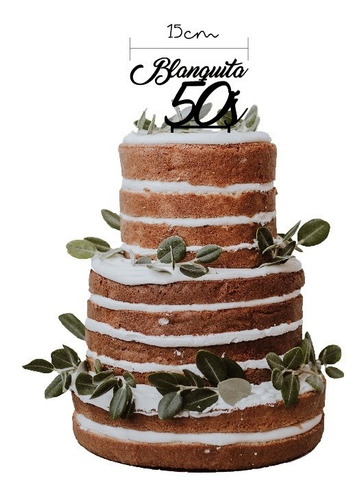 Imagen 5 de 6 de Paquete 5 Adornos Cake Toppers Personalizados De 15cm
