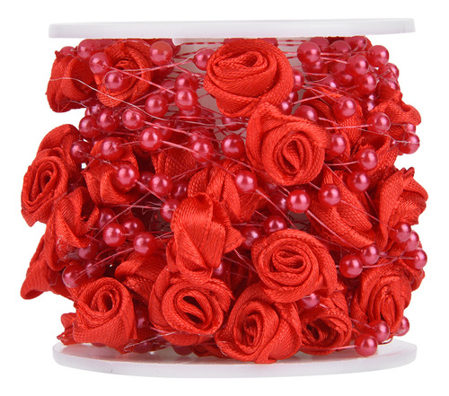 Guirnalda De Perlas Artificiales Rosas De 10 M Por Rollo