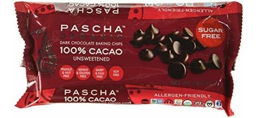 Pascha Orgánica Oscuro Chips De Chocolate Para Hornear - 100