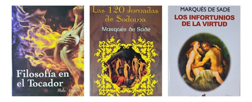 Lote X 3 Libros - Marques De Sade