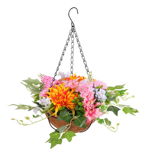 Cesta De Flores De Margaritas Artificiales, Cadena Colgante
