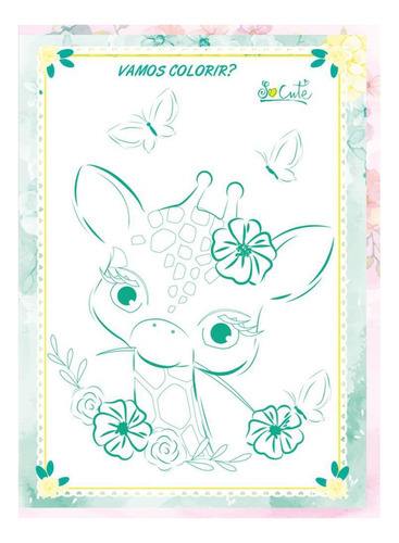 Caderno Brochura 1/4 Capa Dura So Cute 80f -  Com05