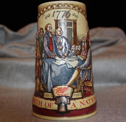 Jarro Chop Vaso De Cerveza Miller Importado De Colección El Nacimiento De Una Nacion