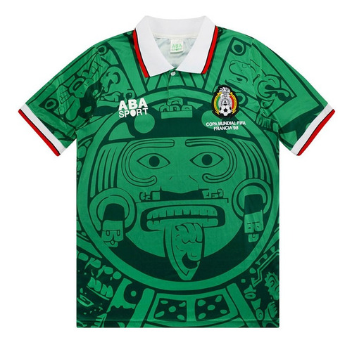 Camisa Retro: Mexico 1998 - ( A Pronta Entrega )