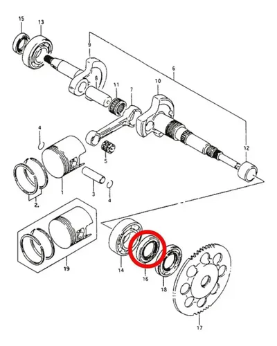 Retentor Virabrequim Esq. Suzuki Rmx 250 89-96 Ae50 Address