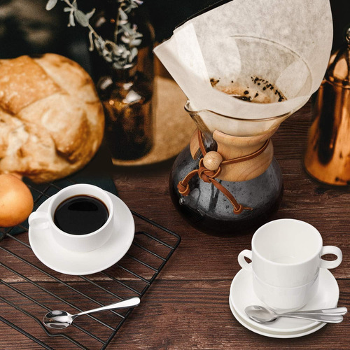 Aozita Tazas Y Platillos De Café Expreso Con Cucharas, Sopor